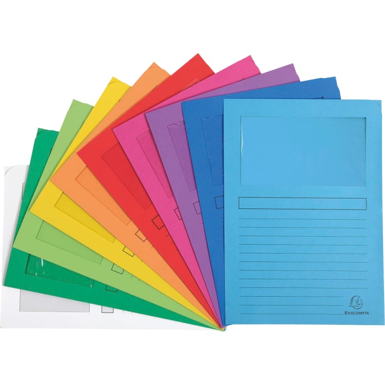 Exacompta FOREVER window folder A4 10 pieces assorted