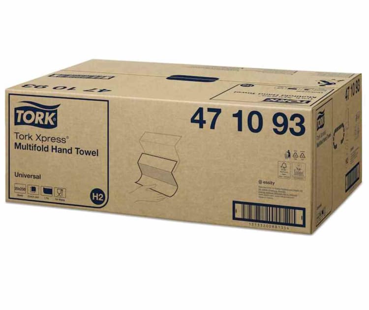 Essity Tork Xpress® Multifold-towels H2 Universal 23,4cm 1-layer White Multifold Z