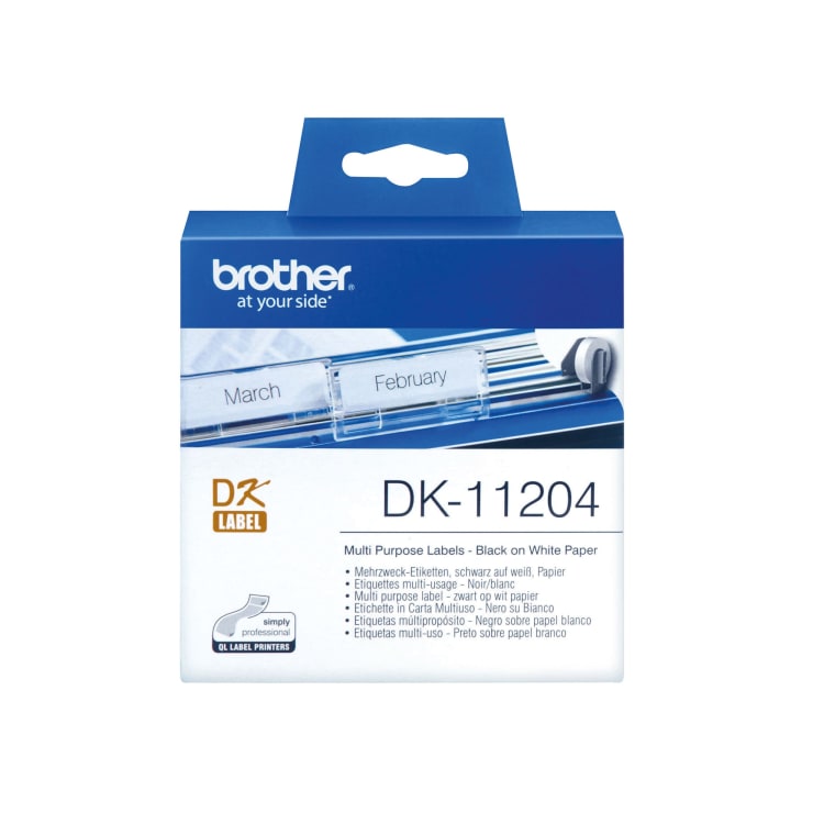 Brother Etikett DK11204 QL-500 17x54 mm weiß