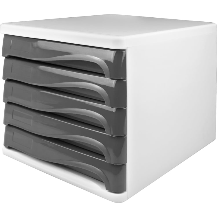 helit drawer unit economy A4-C4 light grey/grey