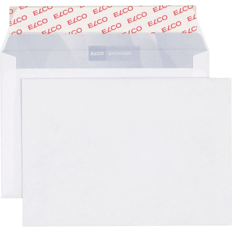 Elco Office envelope C6 without window peel & seal 50 pieces white