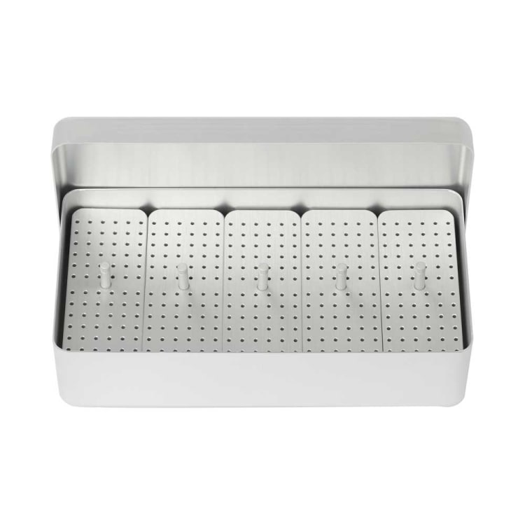Endo box large, silver, made of anodised aluminium, dimensions: 204 x 105 x 54 mm