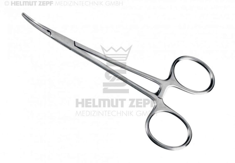 Arterienklemme Micro 12cm gebogen