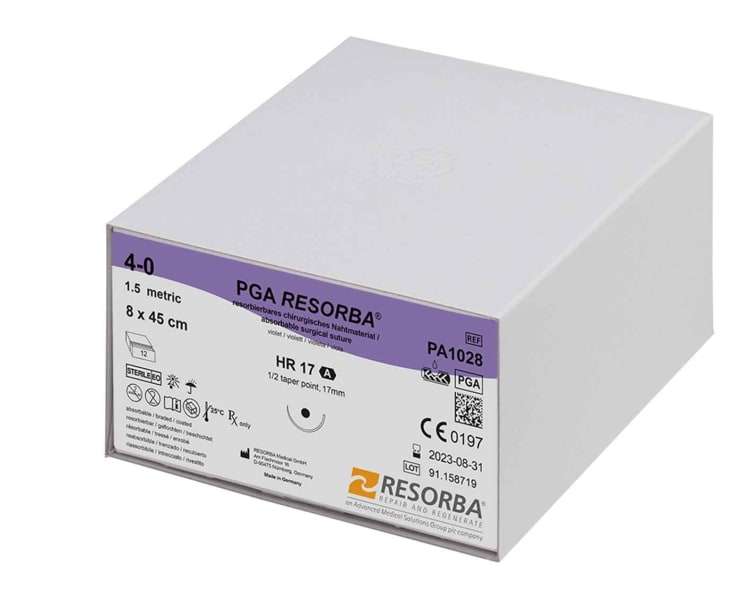 Resorba PGA violett 4/0 HS18 2Dtz