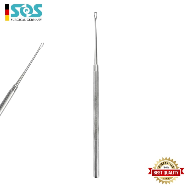 Weber-Loch Ear Loop, Serrated, Size 1