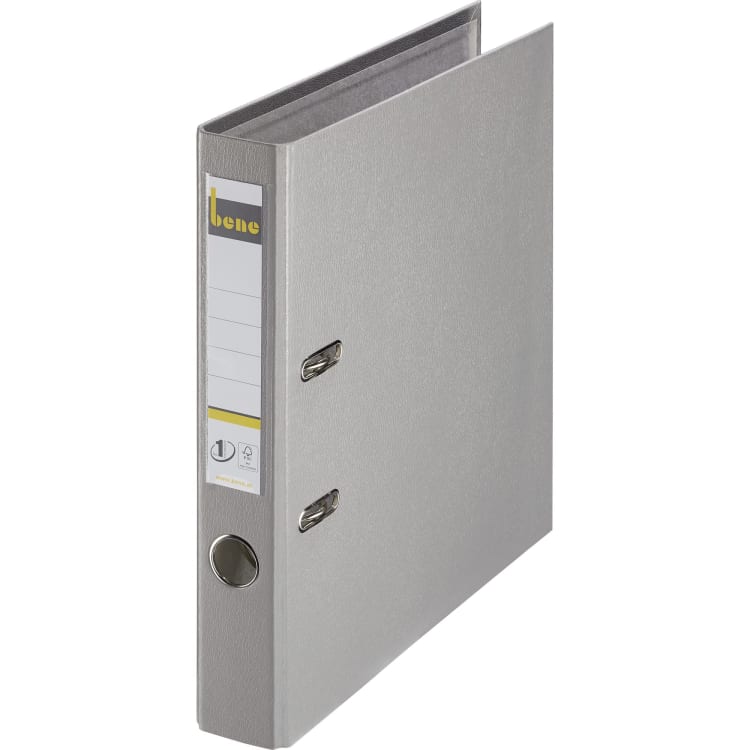 Bene Ordner DIN A4 52 mm PP grau