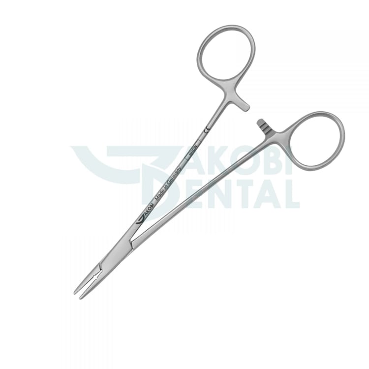 Needle holder Crile-Wood NHCW, beaks serrated, with groove, 150mm, stainless steel
