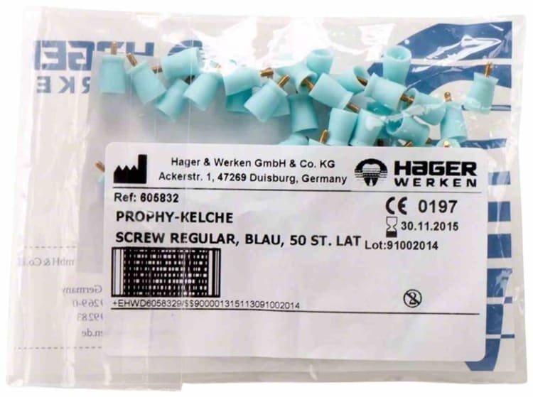 Prophy Cup blau regular screw 50St