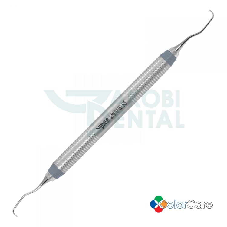 Gracey Curette 1/2, LONG, ColorCare handle # 7, Colour: grey, stainless steel