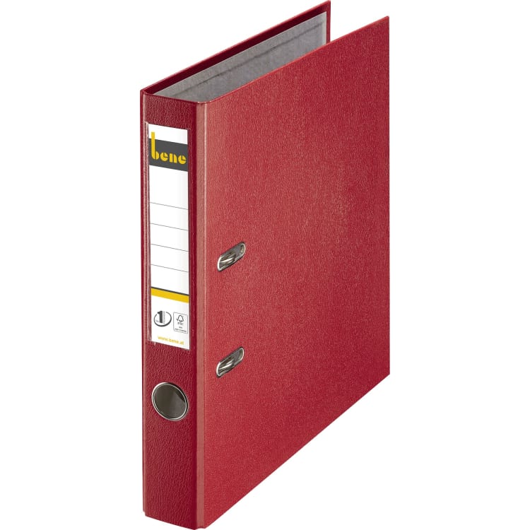 Bene Ordner DIN A4 52 mm PP rot