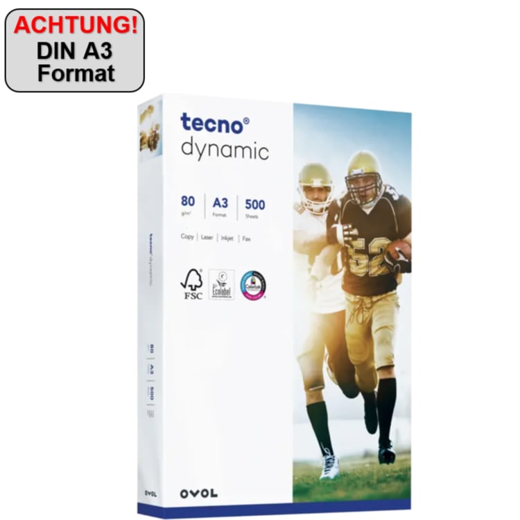 inapa tecno copy paper Dynamic A3 80 g 500 sheets