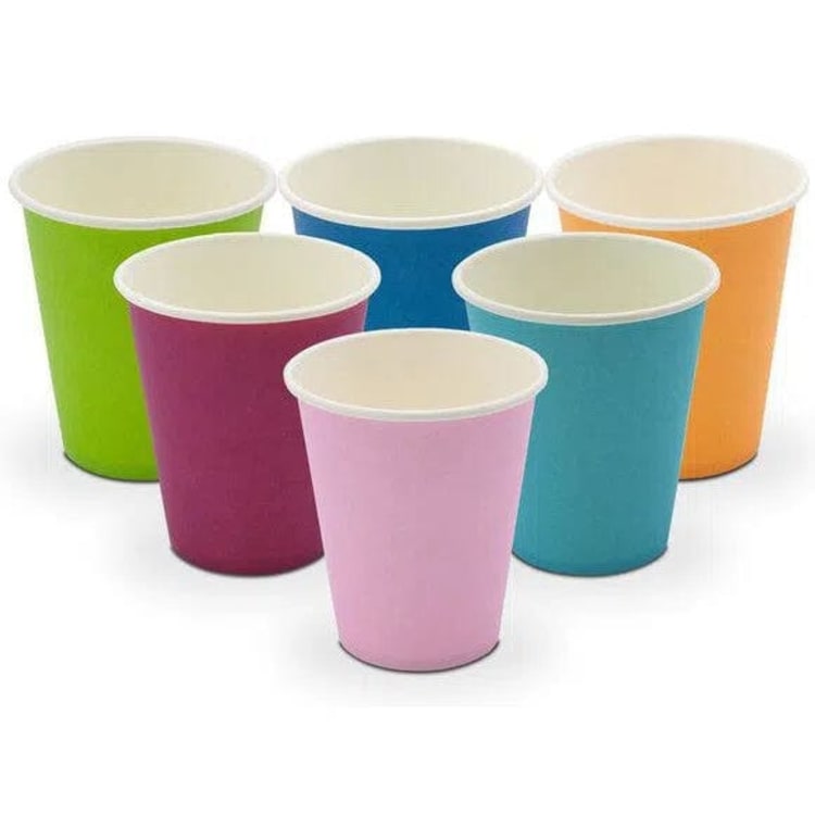 Papieren Drinkbekers 180 mL - Diverse Kleuren
