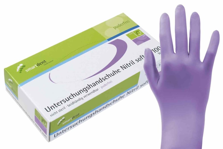 Smartdent Examination Gloves Nitril Soft Purple Gr. XS