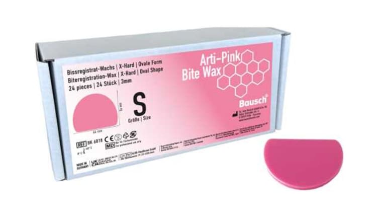 Arti-Pink Bite Wax pink oval S 3mm 24St