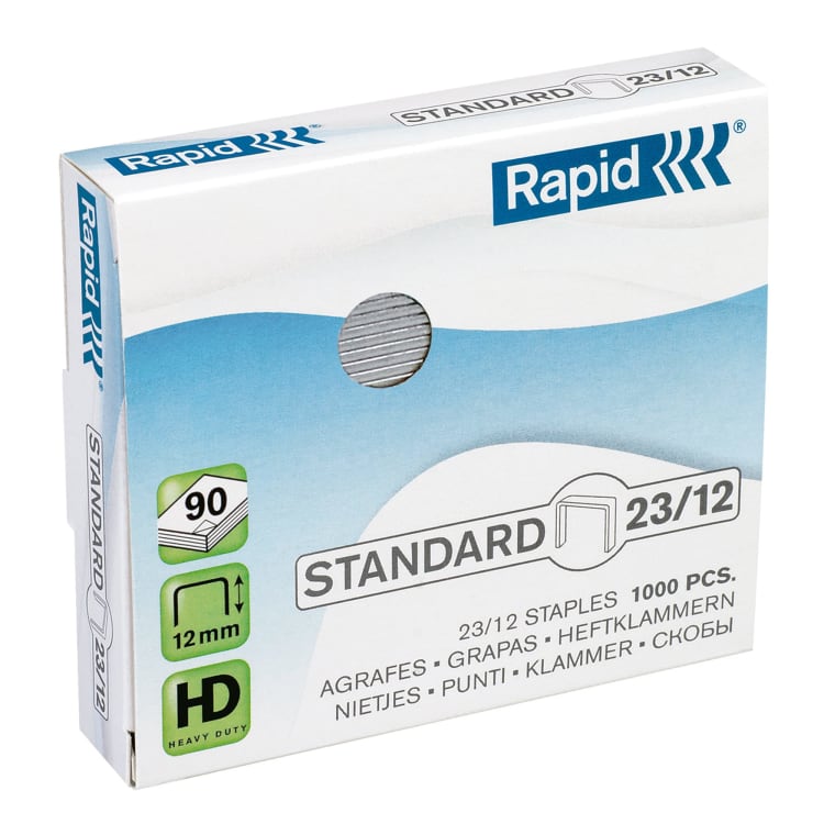 Rapid staples Standard 23/12 1,000 pieces