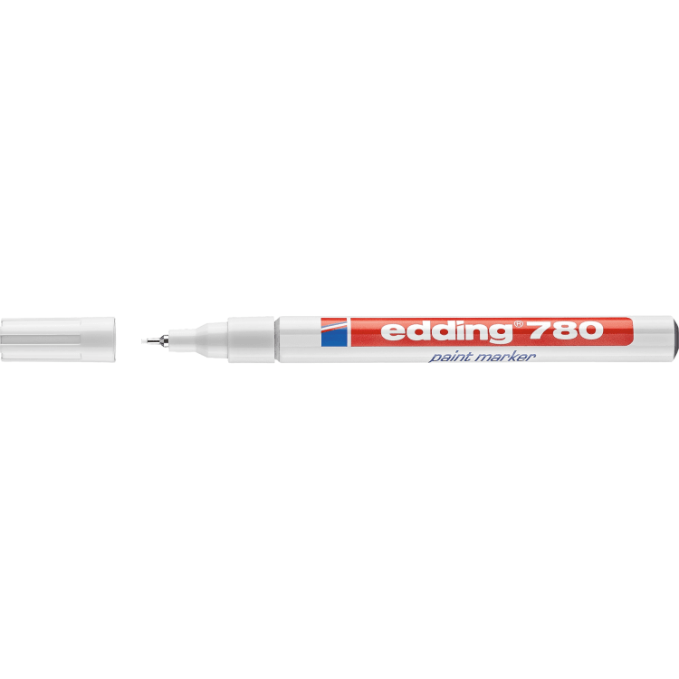 edding Lackmarker 780 0,8 mm Rundspitze permanent weiß