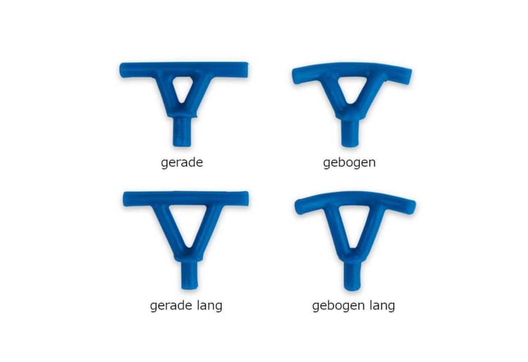 Gusskanäle gebogen 20mm Ø 4mm 100St