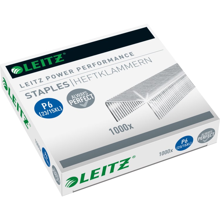 Leitz staples 23/15XL galvanised 1,000 pieces