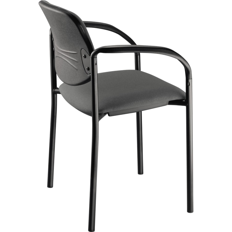 NowyStyl visitor chair STYL ARM four-leg upholstered black/black