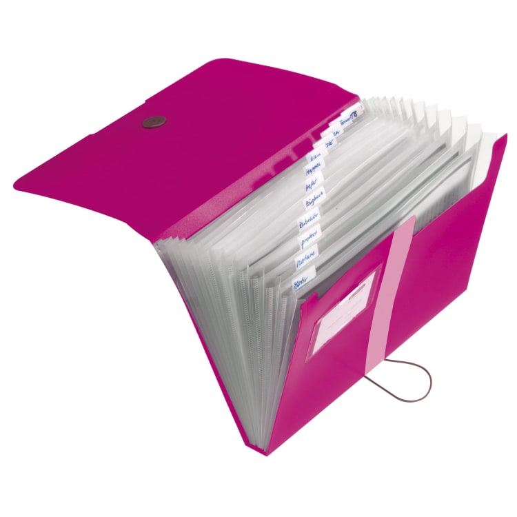 Herlitz expanding file A4 12 compartments PP berry