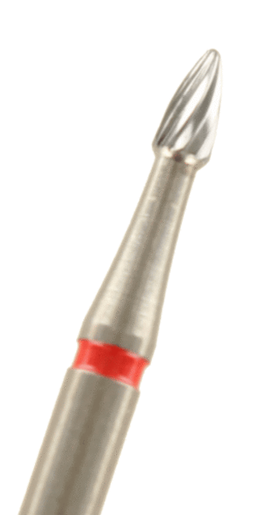 Hartmetall Finierer Flamme kurz Verzahnung: 8 Schneiden (standard, 1 Packung á 5 Stück)