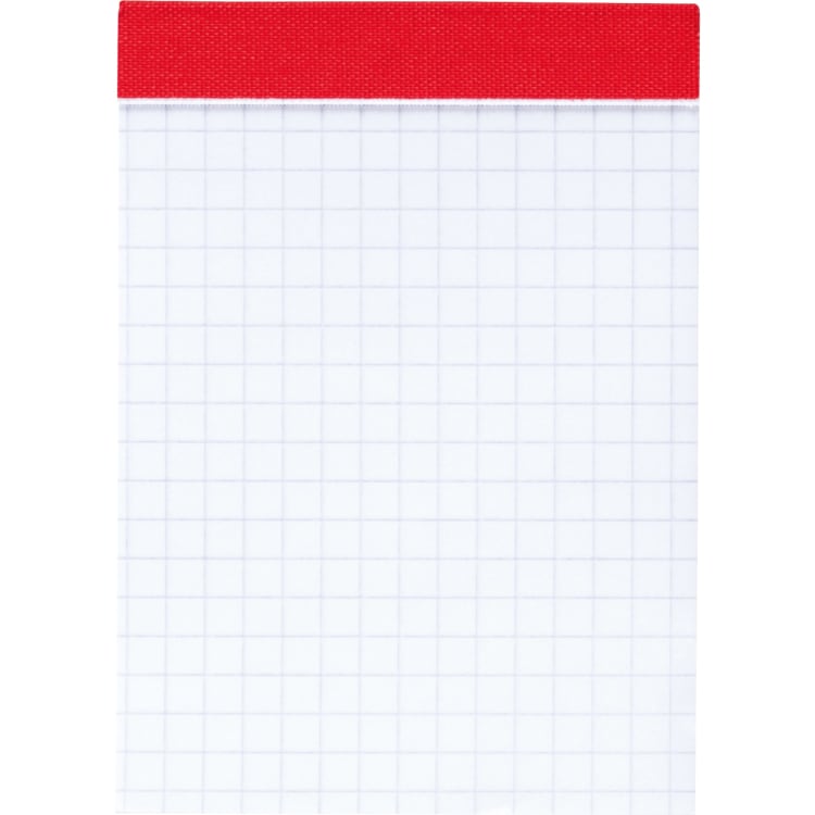 Brunnen notepad A7 squared perforated 50 sheets white