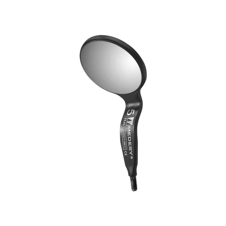 Double mirror double-sided rhodium Nr. 5, 6 pieces, DLC coating
