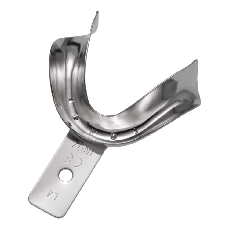 Impression tray, smooth, edentulous, L4, lower jaw M