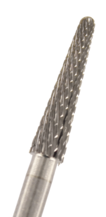 Hartmetall Konunsfräser X-rund Verzahnung: Mittel (1 Packung á 6 Stück)