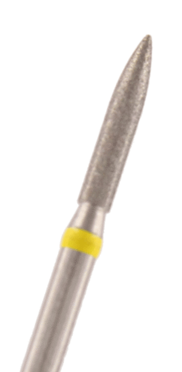 Diamant Flamme Körnung: Gelb (extra-fein, 1 Packung á 5 Stück)