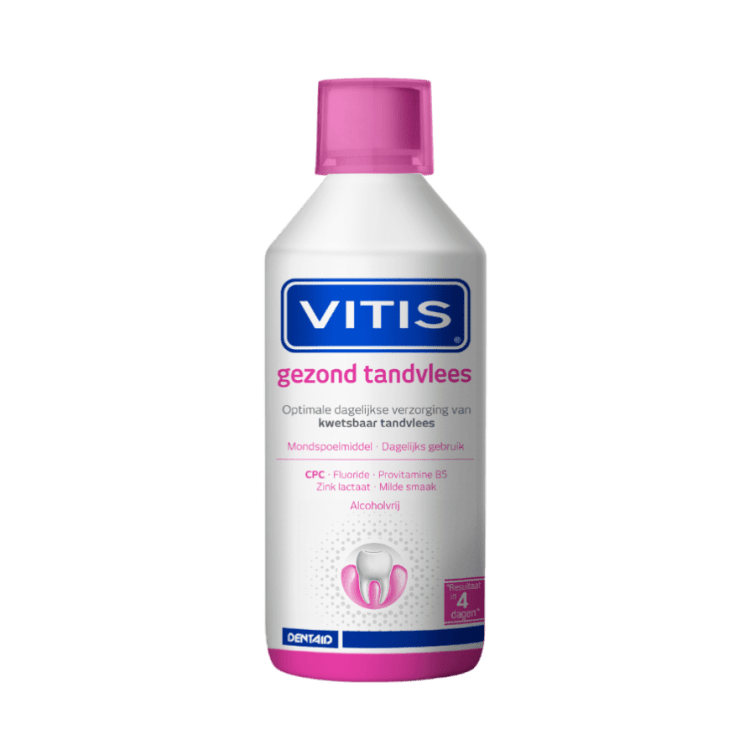 Vitis® Gezond Tandvlees Mondspoelmiddel - Anti-plaque werking (500 mL)