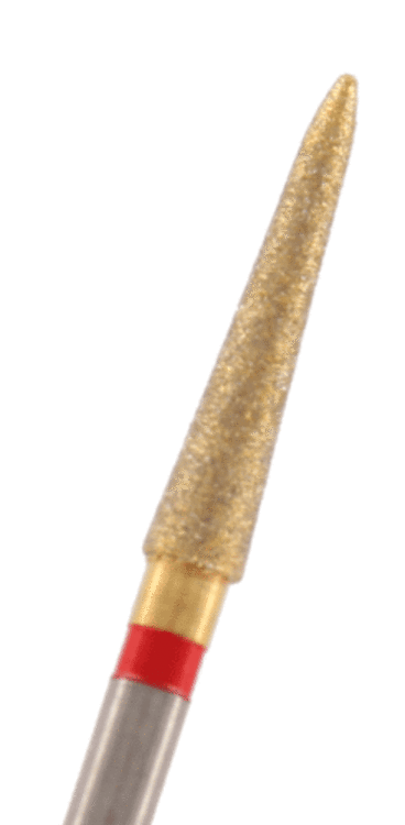 ZD-Diamant Torpedo konisch Körnung: Rot (fein, 1 Packung á 5 Stück)