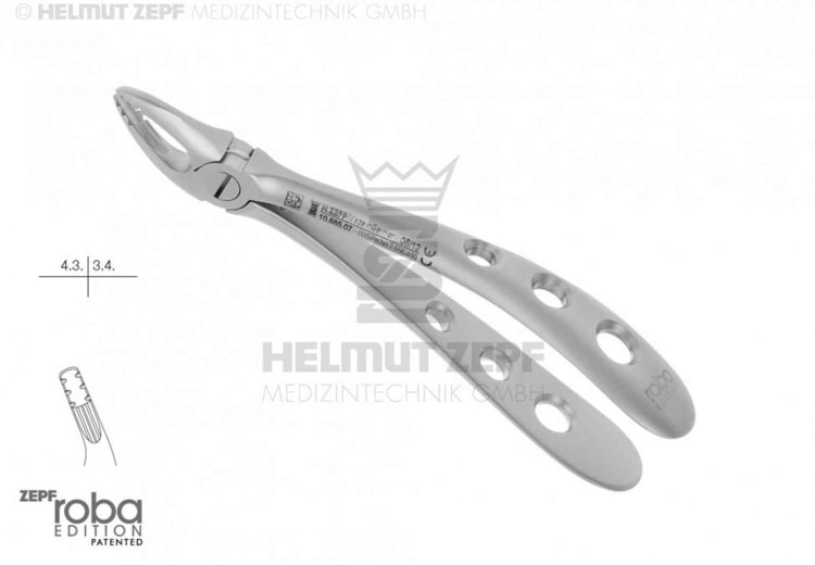 Zahnzange Fig.7-Kind englische Form