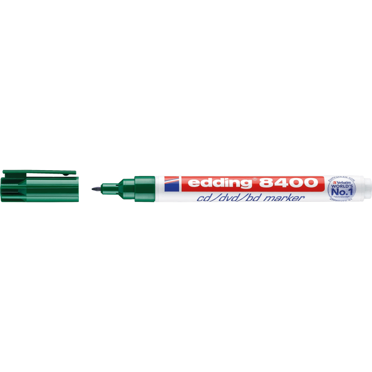 edding CD/DVD marker 8400 0.5-1 mm bullet tip green