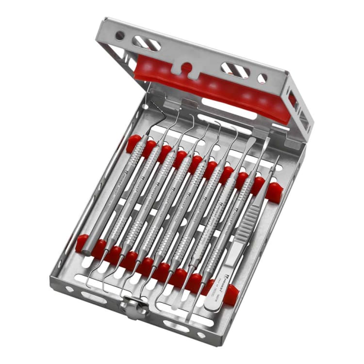 Periodontal basic set incl. tray (10-piece)