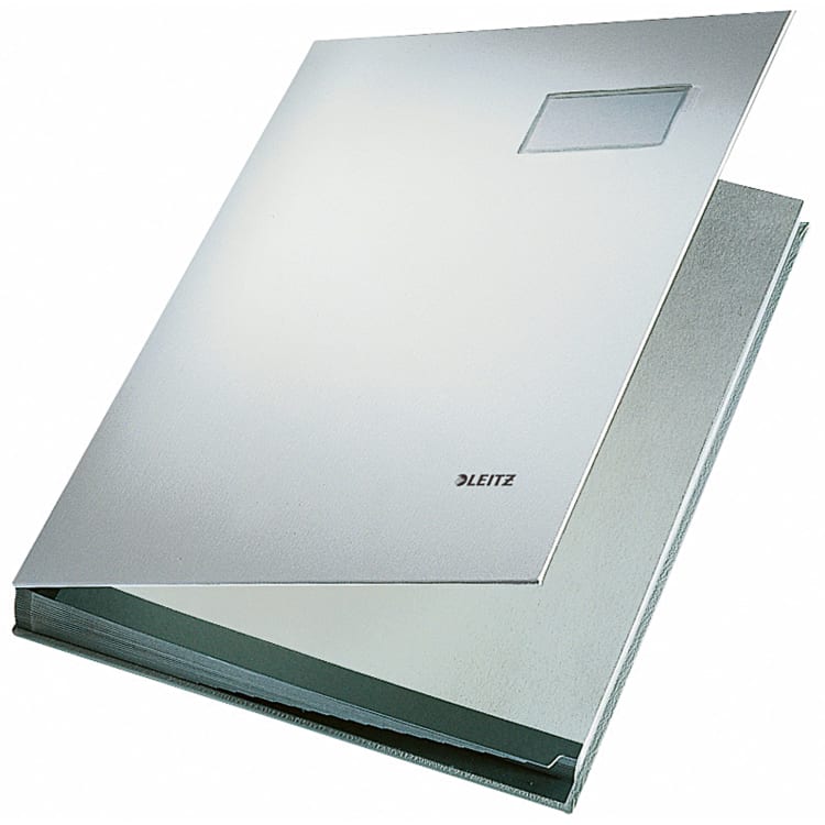 Leitz signature book A4 20 compartments grey board grey