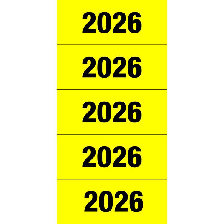 Herma year label 2026 60x26 mm self-adhesive 100 pieces