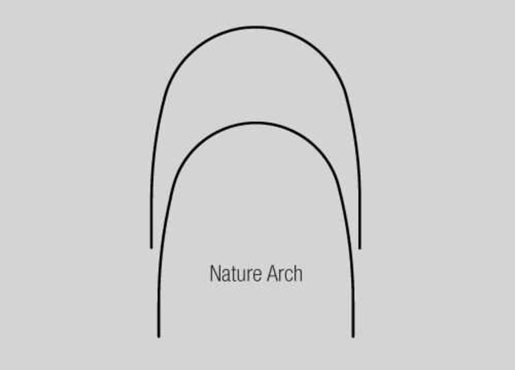 NiTi Super Elastic archwires Natural Form 10/PK, .019 x .025, lower