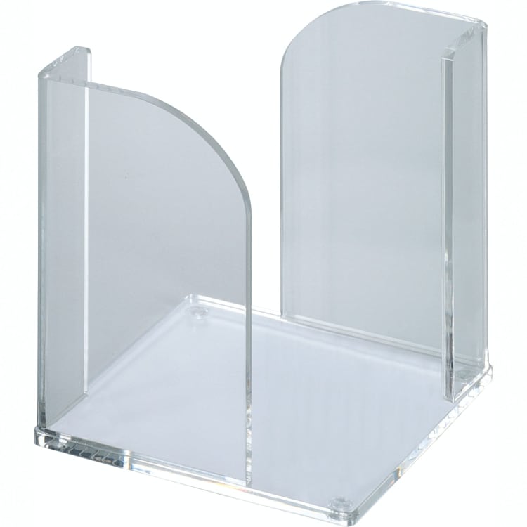 Maul note box 9x9 cm max. 700 sheets acrylic crystal clear