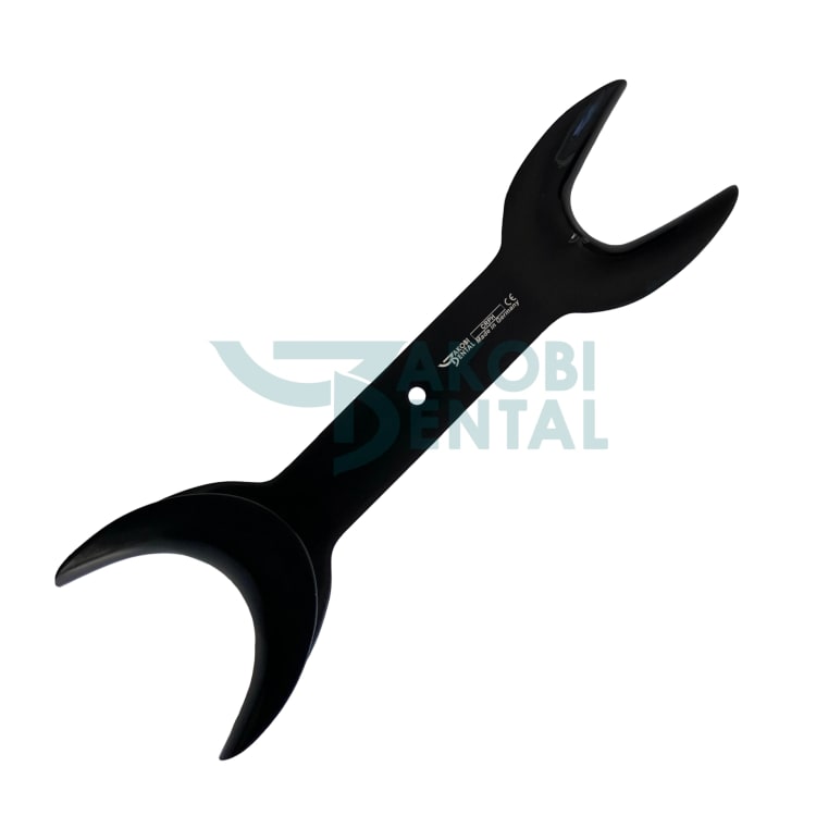 Cheek retractor ROMA Intraoral Photogr. ca. 170mm, distances 35mm & 50mm, black coated, stainless steel