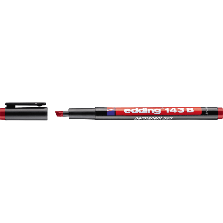 edding Folienschreiber 143 B 1-3 mm permanent rot