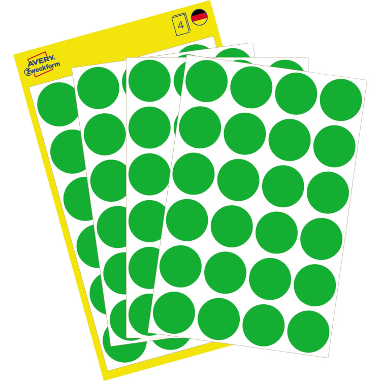 Avery Zweckform marking dot 18 mm 96 pieces green