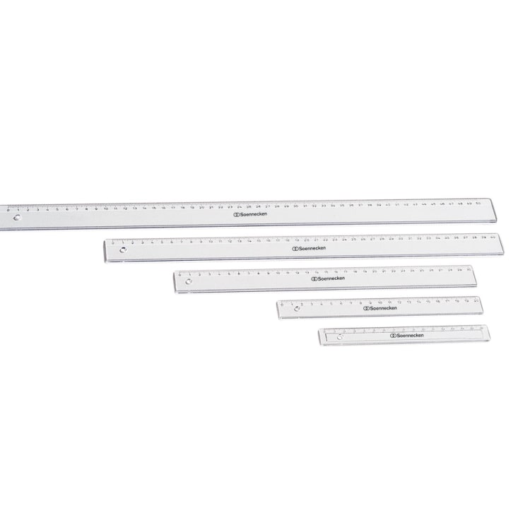 Soennecken ruler 40 cm plastic transparent