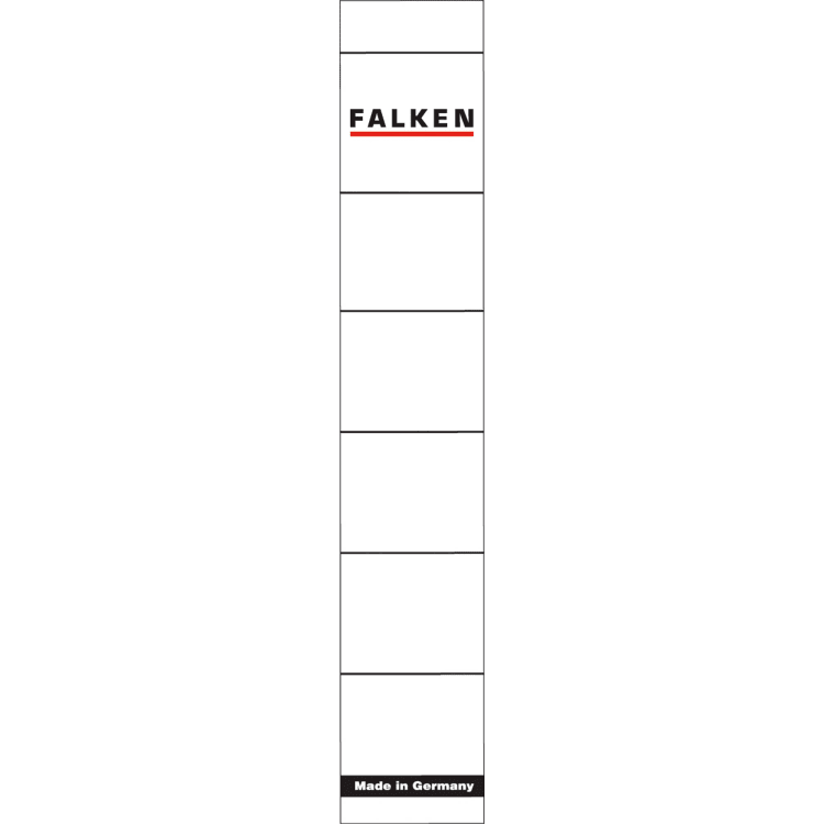Falken binder spine label narrow/short 10 pieces white