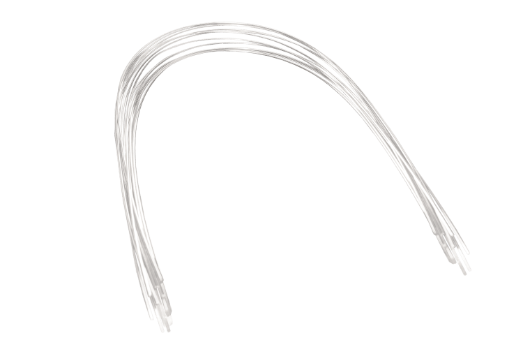Stainless steel Bright archwires Pro Form from 10/PK, .017 x .025, upper