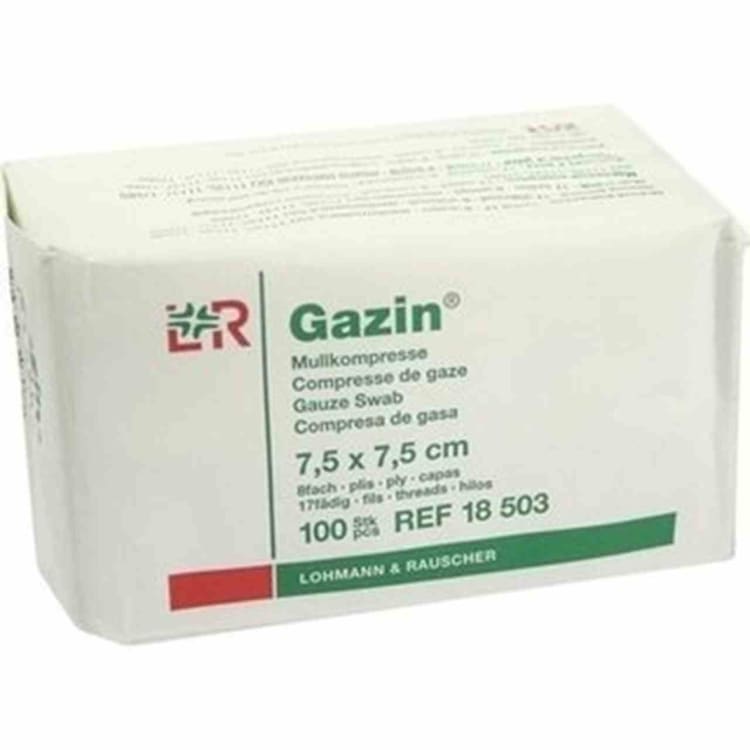 Gazin OP-Kompr. 7,5x7,5cm 8F 100St
