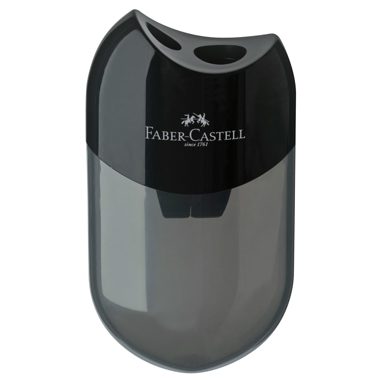 Faber-Castell double sharpener box up to 8/10 mm black