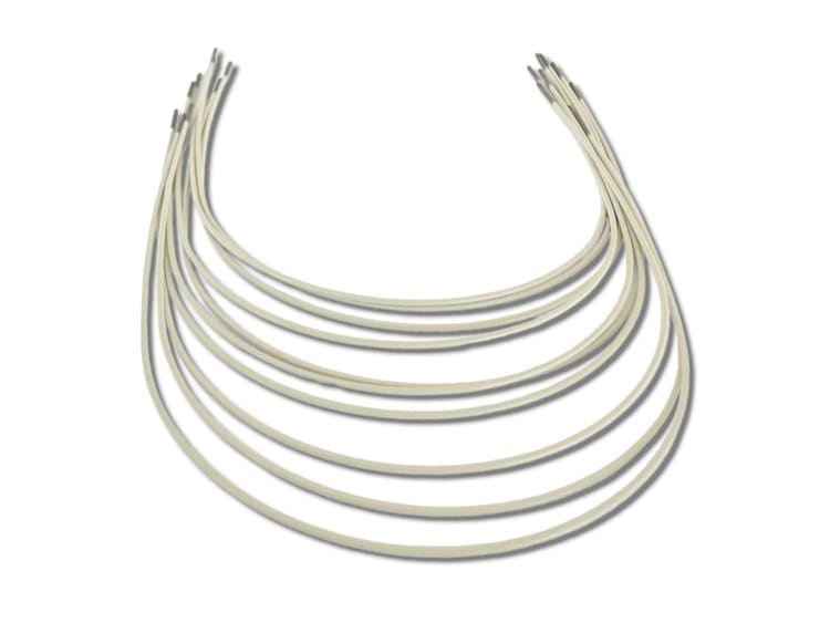 Niti Bögen weiß beschichtet Euroform Unterkiefer .017x.025