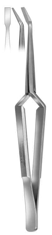 Soldering tweezers, cross over type