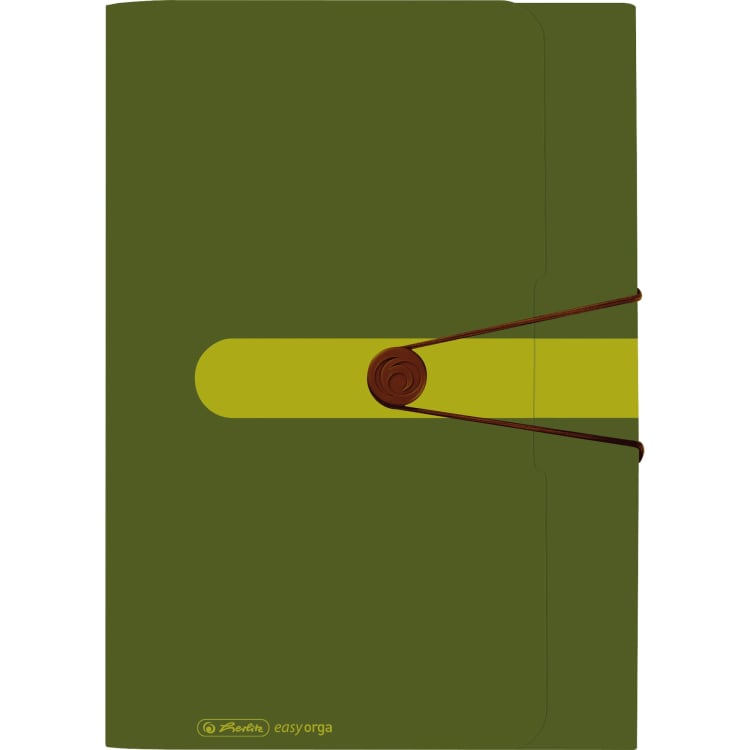 Herlitz expanding file 12 compartments recycled PP dark green